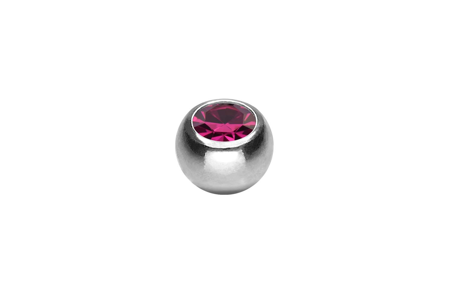 Titan Schraubkugel KRISTALL von Piercingline